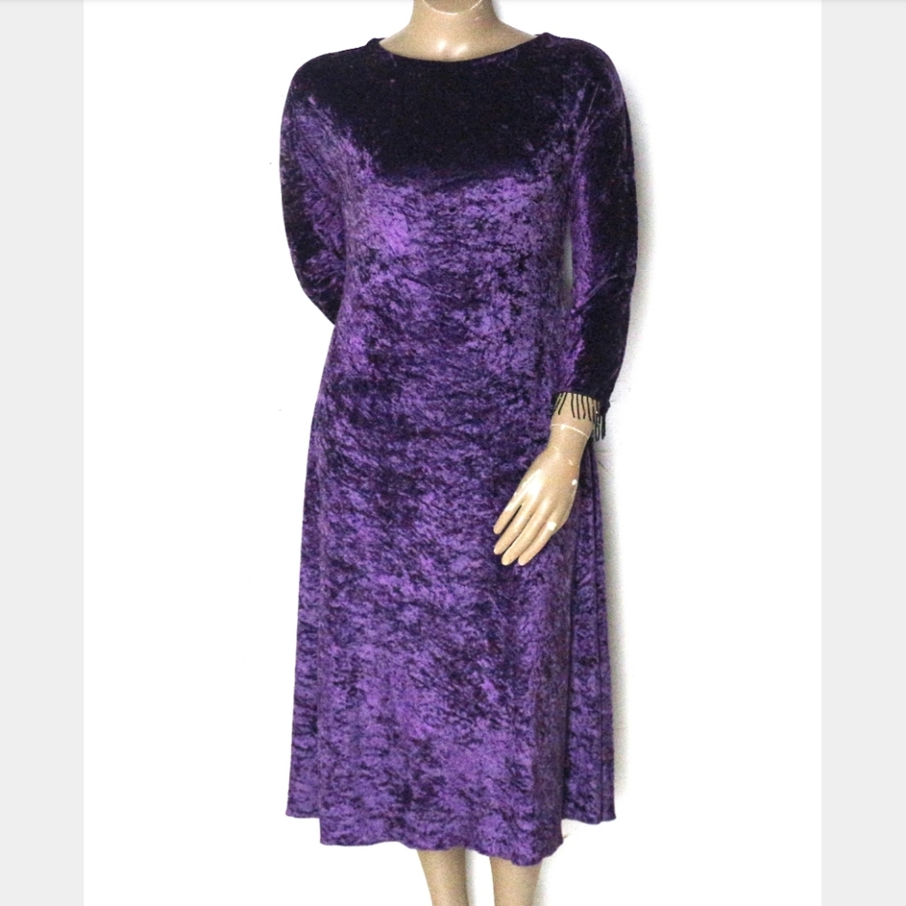🎃Vintage 14, Witchy Velvet Beaded Dress